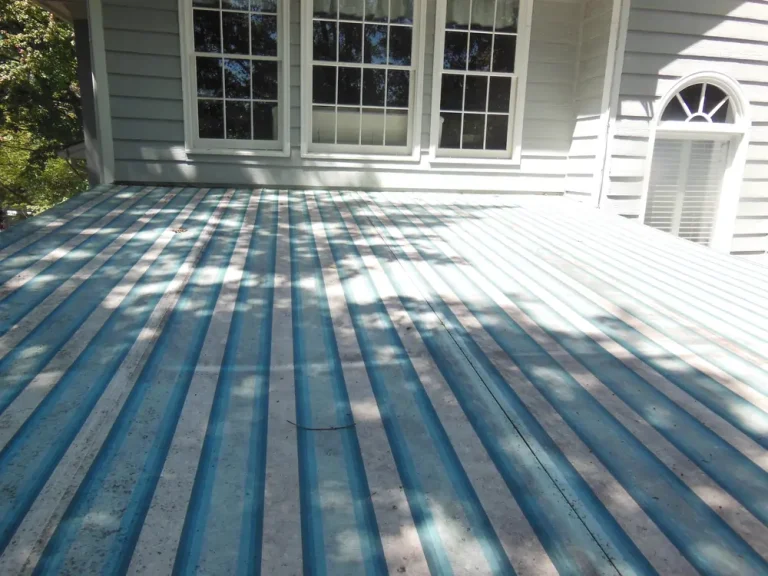 After Cleaning A Deck Awning At A Home In Alpharetta