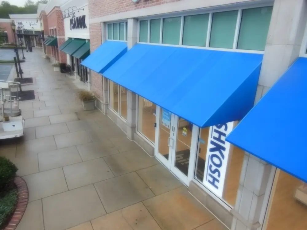 After Awning Cleaning At A Business In Alpharetta