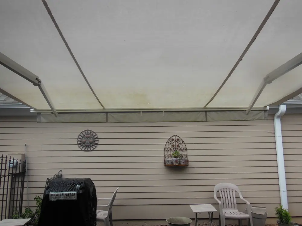 After Cleaning A Retractable Awning At A Home In Marietta
