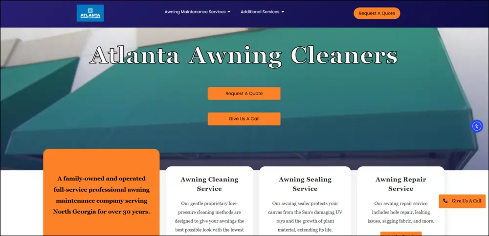 Screenshot Of The Home Page